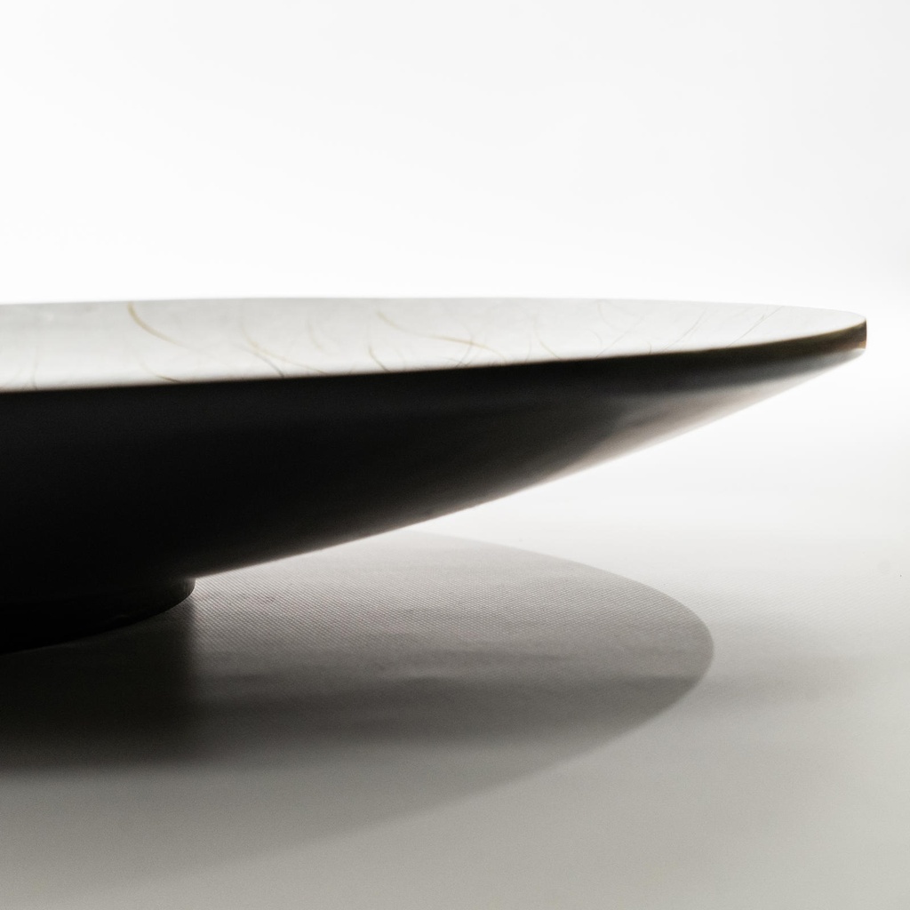 Piatto decorativo bianco 65x65x1 cm - Samnite