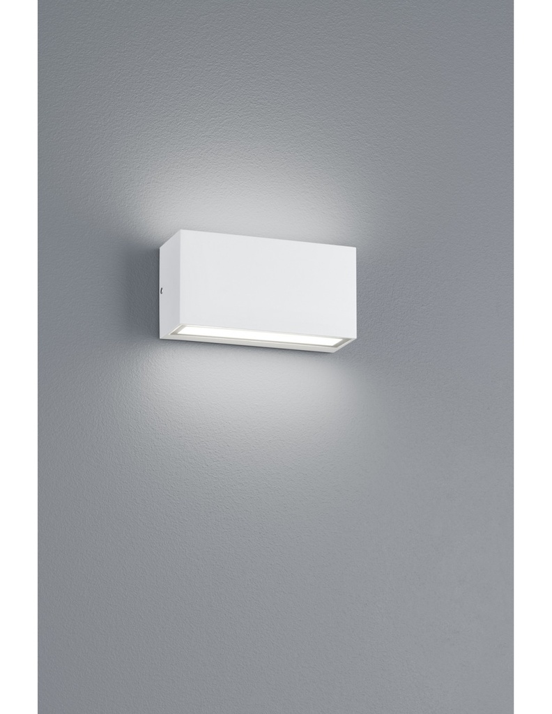 Applique Rettangolare Trent Led IP65 Bianco Doppia Luce Trio Lighting