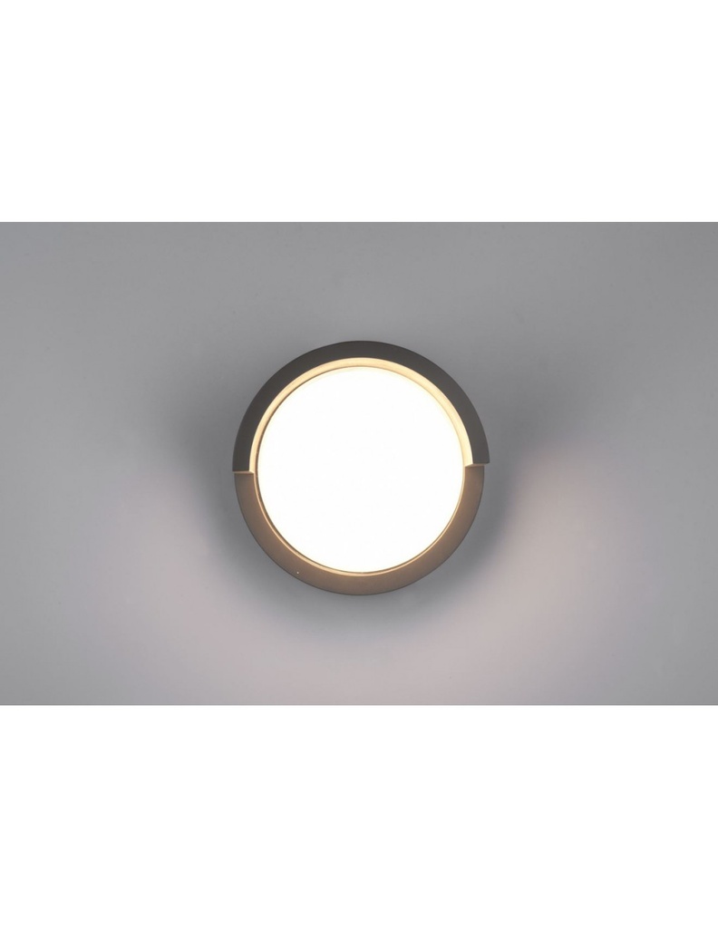 Applique Rotonda Da Esterno Puno Nero IP54 Trio Lighting