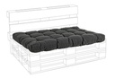 Cuscino pallet seduta in tessuto Poly carbon - Samnite