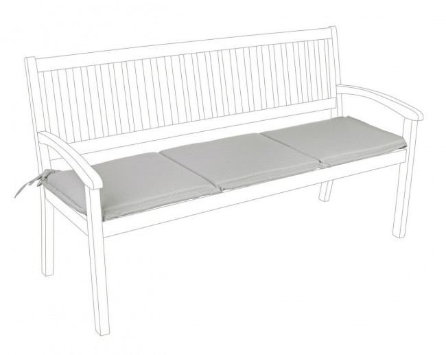 Cuscino per Panca Tortora Poly 180 3 Sedute - Samnite