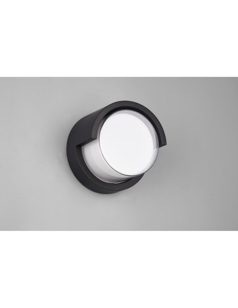 Applique Rotonda Da Esterno Puno Nero IP54 Trio Lighting