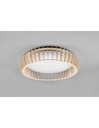 Plafoniera Legno Naturale Led 38w Dimmer Monte Trio Lighting - Samnite