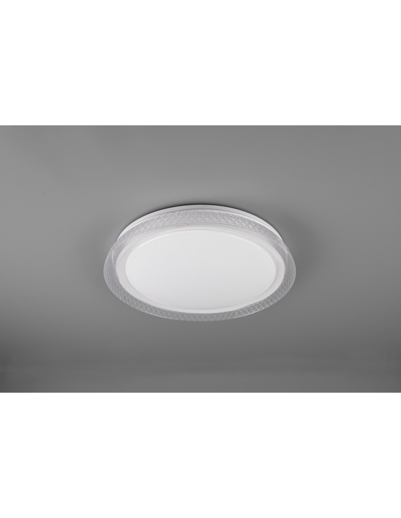 Plafoniera Moderna Led 18W Dimmerabile Heracles Bianco Ø38 cm Trio Lighting - Samnite