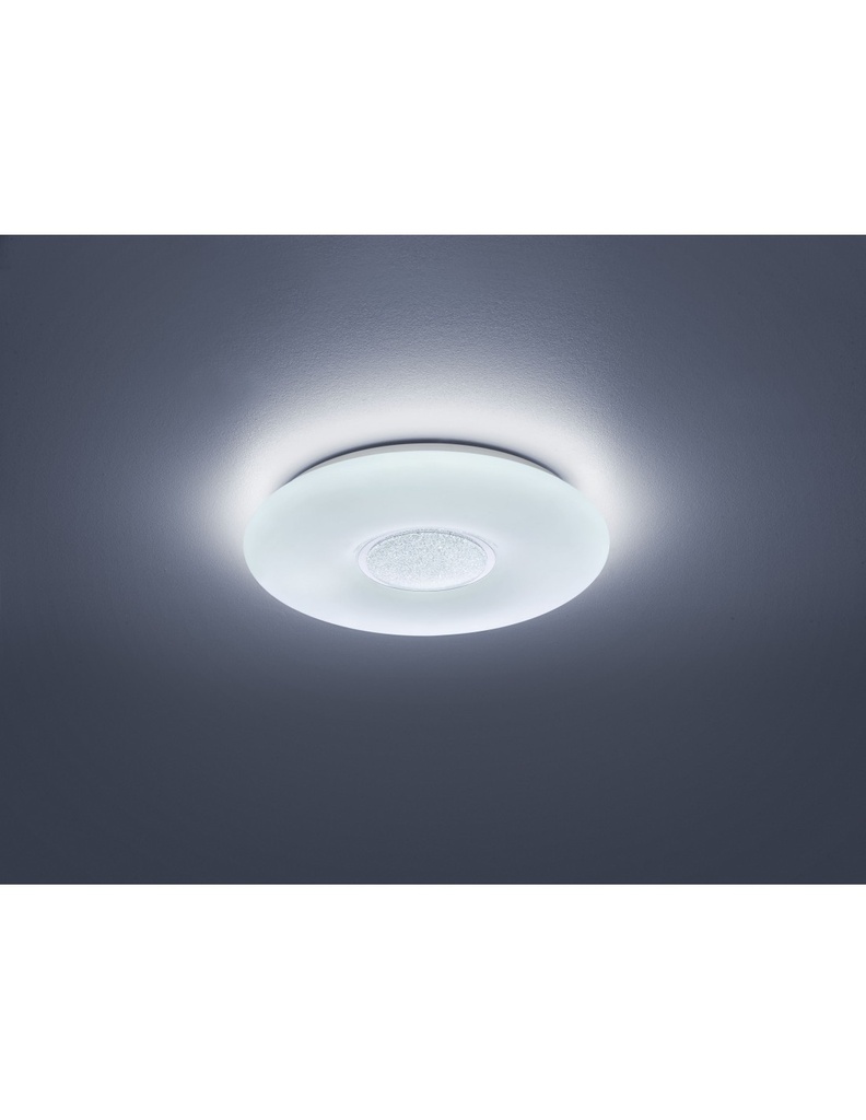 Plafoniera Moderna Led Dimmerabile Akina Ø41 cm Bianco Trio Lighting - Samnite