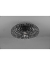 Plafoniera Nera Gabbia Aperta Ellissi Nera Johann Ø50 cm Trio Lighting - Samnite