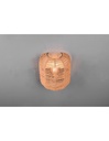 Applique Runa Nero E Diffusore Sisal Marrone Trio Lighting