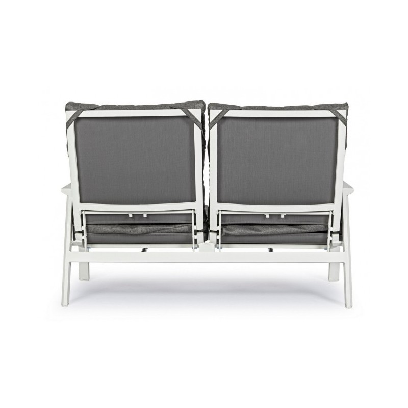 Divano 2 posti reclinabile da esterno 152x81x98h cm - Samnite