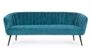 Divano 3 posti blu pavone - Samnite