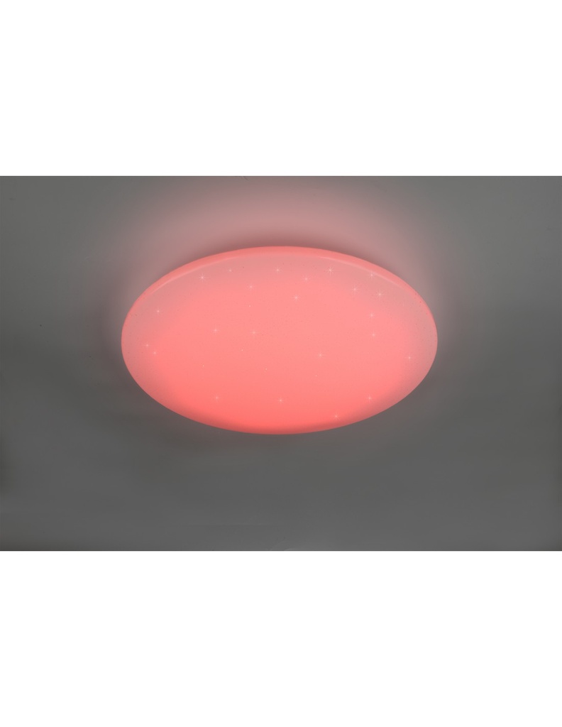 Plafoniera Rotonda Fara Moderna Led RGB Dimmerabile Bianco Ø60 cm Trio Lighting - Samnite