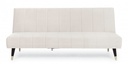 Divano-Letto Alma 3 posti Beige  effetto velluto 180x88x82h cm - Samnite