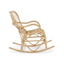 Poltrona Dondolo in Rattan Naturale CASIMIRA 66x82x h88 cm - Samnite