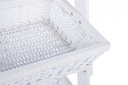 Espositore rustico Darik 8 cesti in vimini bianco - Samnite
