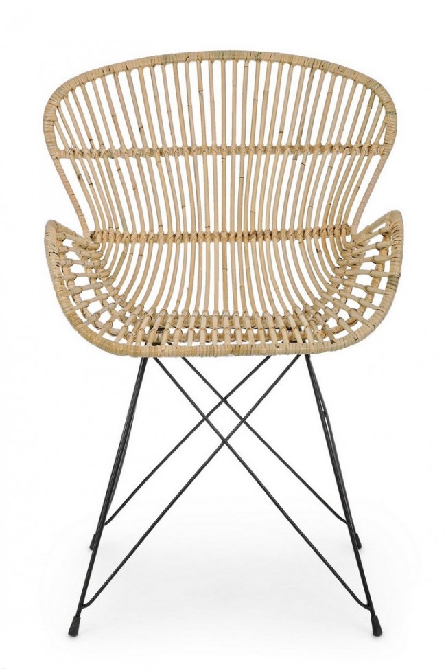 Poltrona Venturs in fibre stile naturale - Samnite