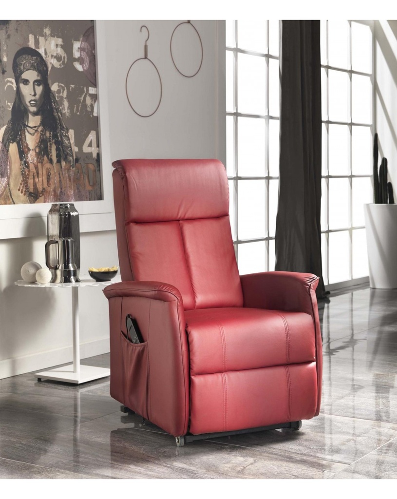 Poltrona a 2 motori Rosso 75 cm x 82 cm H. 110 cm - Samnite