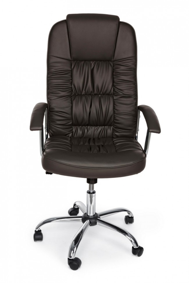 Poltrona da ufficio in ecopelle Dehli nero - Samnite