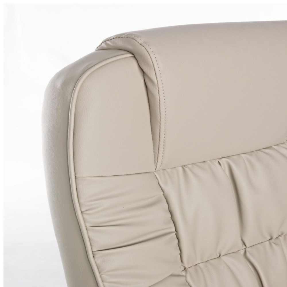 Poltrona da ufficio in ecopelle Dehli tortora - Samnite