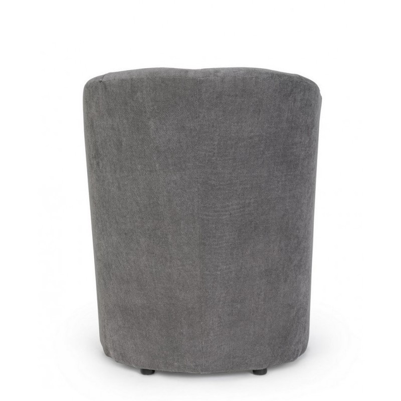 Poltrona in legno e tessuto Antracite BELIZE 64,5x63x h76 cm - Samnite