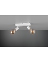 Faretto Spot 2xE27 Vannes Bianco L26 cm Trio Lighting - Samnite