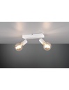 Faretto Spot 2xE27 Vannes Bianco L26 cm Trio Lighting - Samnite