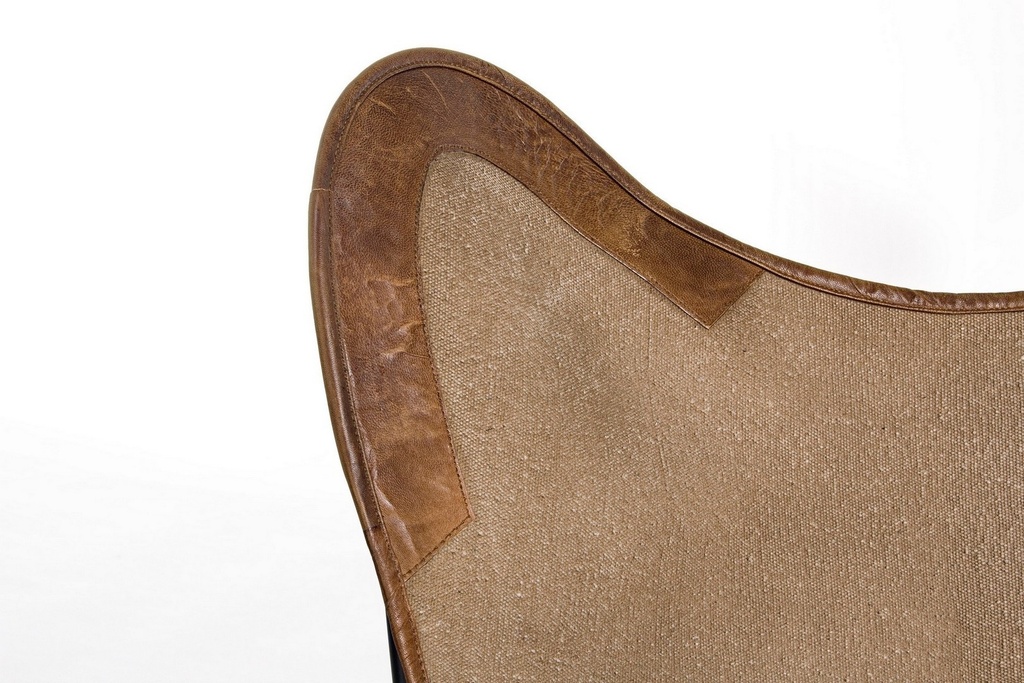 Poltrona pelle beige Eaton - Samnite