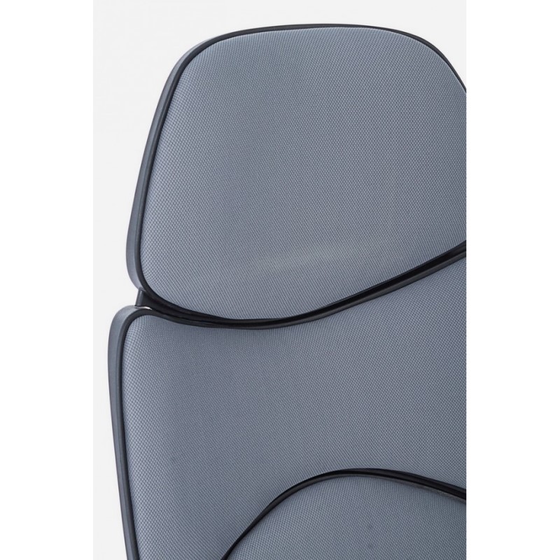 Poltrona ufficio con braccioli in tessuto Grigio Scuro ARMSTRONG 64x69 x h118,5-128 cm - Samnite