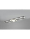 Ganado plafoniera led rettangolare acciaio retro-illuminata rgb con telecomando multifunzione l. 110cm Moderno LED - Samnite