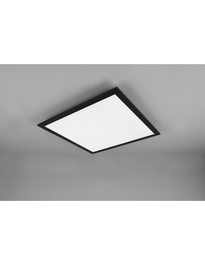 Lampada Da Soffitto Quadrata Gamma Nero Led Multifunzione Trio Lighting - Samnite
