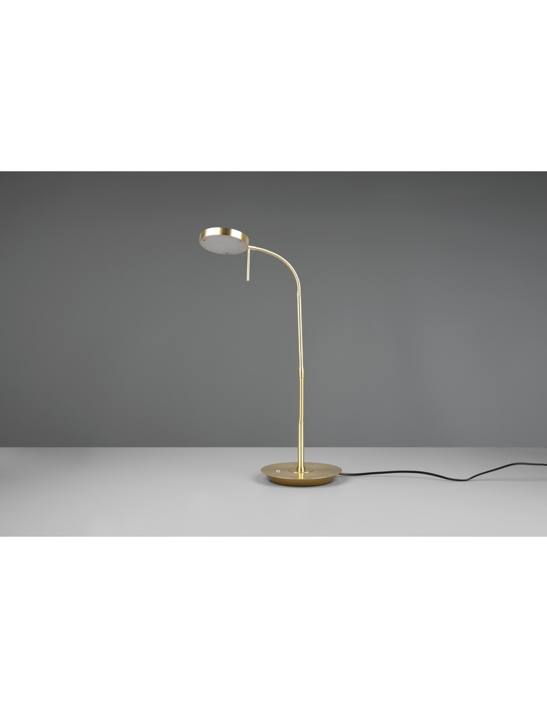 Lampada Flessibile Scrivania Monza Led Touch Dimmer Ottone Trio Lighting - Samnite