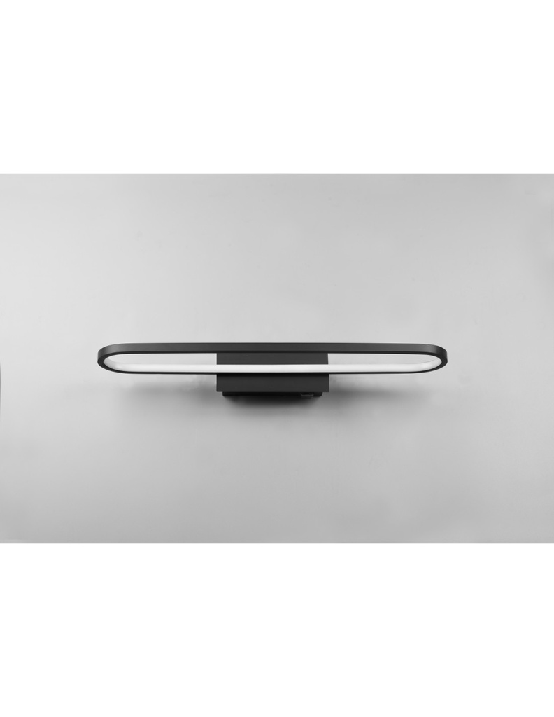 Lampada Led Da Specchio Per Bagno Moderno Gianni Nero IP44 Trio Lighting - Samnite