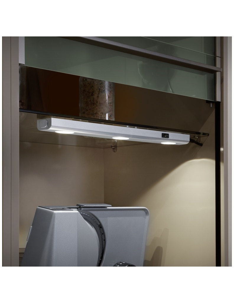 Reglette Applique 3 Led Aragon Alluminio L40 cm Trio Lighting - Samnite