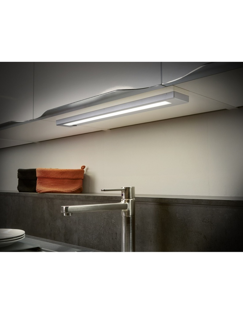 Reglette Applique Led 7w Alino Titanio L55 cm Trio Lighting - Samnite