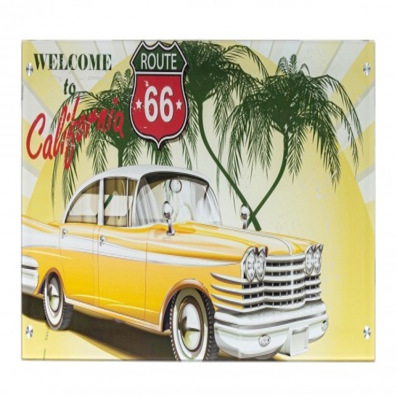 Scrivania Young California piano in vetro 113x58 cm - Samnite