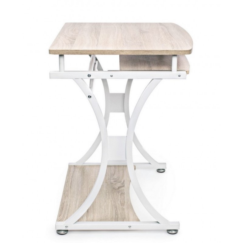 Scrivania per PC in acciaio Bianco VIOLET 70x55x h76 cm - Samnite