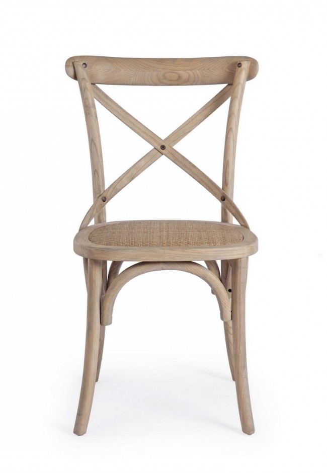 Sedia Cross Grigio Naturale   - Samnite