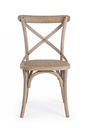 Sedia Cross Grigio Naturale   - Samnite