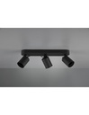 Lampada da Soffitto 3 Faretti Spot GU10 Orientabili Pago Nero Trio Lighting - Samnite