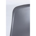 Sedia da attesa grigia ufficio in plastica - Samnite