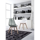 Sedia da pranzo in policarbonato Trasparente EASY 52x47x h82 cm - Samnite