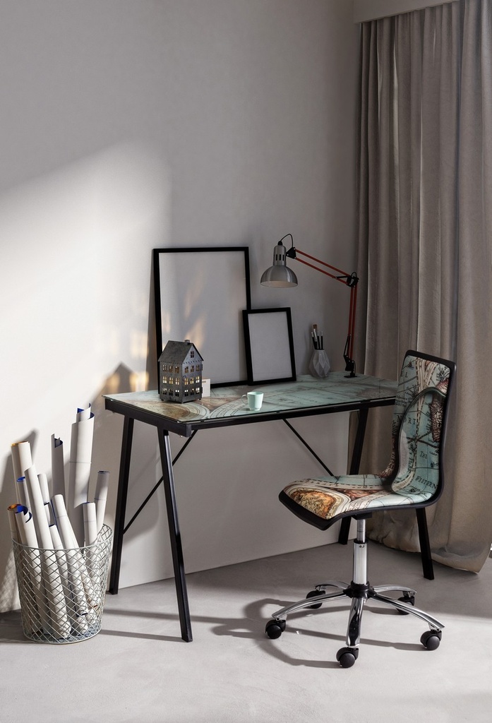 Sedia ufficio ecopelle acciaio Young Gulliver - Samnite