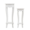 Set 2 porta lampada classico bianco - Samnite