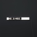 Lampada da tavolo in metallo bianco 80x10h cm - Samnite