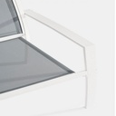 Set 3 pezzi da giardino salotto in metallo Auri bianco - Samnite