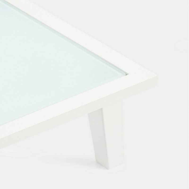 Set 3 pezzi da giardino salotto in metallo Auri bianco - Samnite