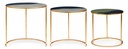 Set 3 tavolino in metallo stile atmosphere - Samnite