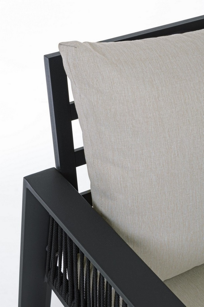 Set salotto giardino Captiva antracite - Samnite