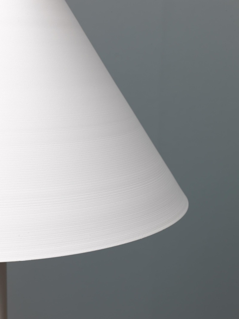 Lampada da terra in metallo bianco D40xD40x156h cm - Samnite