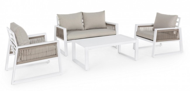 Set salotto giardino Captiva bianco - Samnite