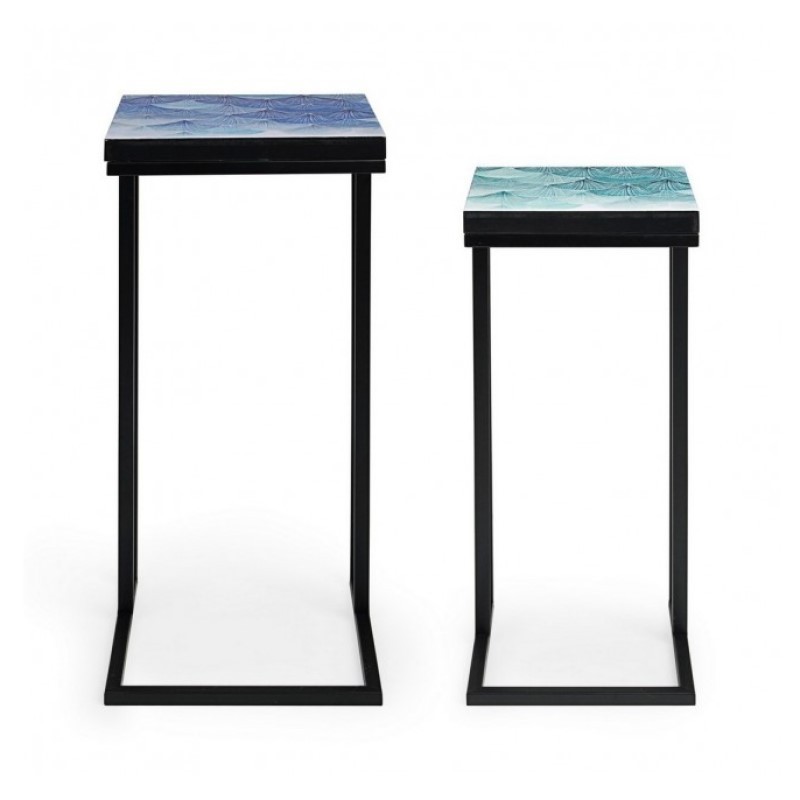 Set tavolini moderni arredo industrial pz 2 - Samnite