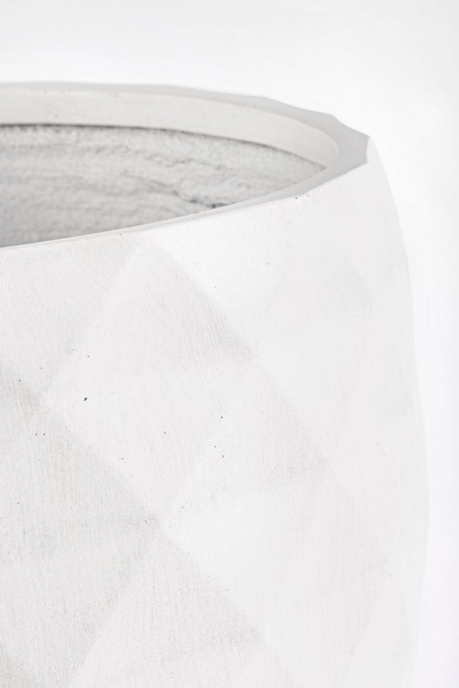 Set2 P.Vaso Pyramid Ciotola Bianco - Samnite